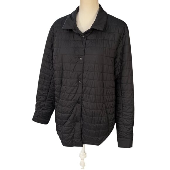 Lululemon Quilted Switch Please Reversible Shacket Black Size 12 - Picture 1 of 12